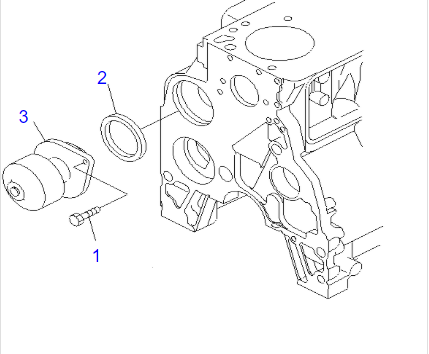 PC200 WaterPumpAssy for Komatsu parts 6D102 Engine 6735-61-1501