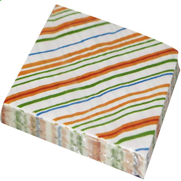 Custom Restaurant Napkins 3-Ply Virgin Wood Pulp Facial Tissue Paper with Logo Printed Bag Style for Hotel Bar Cafe Use
