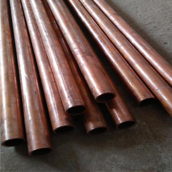 1-6m Length ASTM B280 99.9% Copper Straight Pipe / Coil Pipe For Air Conditioner