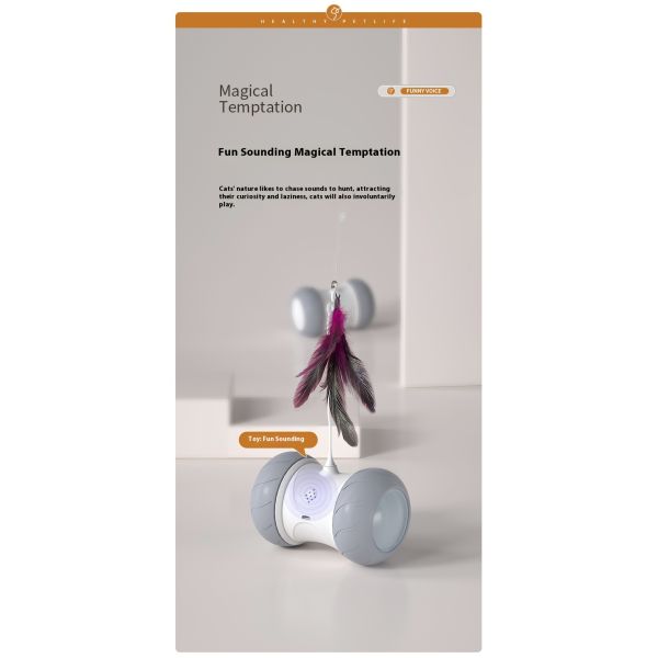 Modern Indoor Electric Automatic Roller Tumbler New Design Funny Cat Toys with Eco-Friendly Laser Interactive Self-Play Pet Toys
