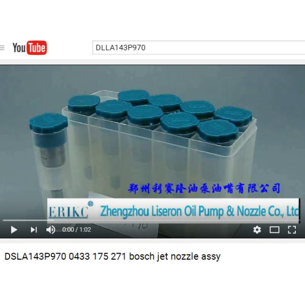 DSLA143 P 970 For IVEC injector type nozzle For BOS 0 433 175 271 For Cumins DSLA143P970 bico fuel injector nozzle