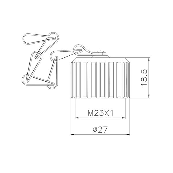 Пылезащитный колпачок соединителя IP67