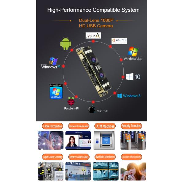 H211 Модуль бинокля USB высокой четкости для инфракрасной камеры блок 1080p WDR видео освещение ночного видения