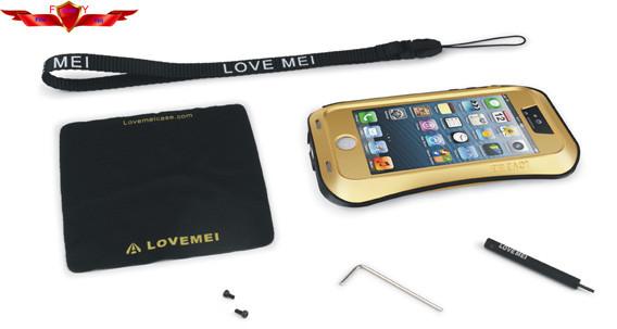 Aluminum Dirtproof/Shockproof/Waterproof With Gorilla Glass Iphone 5 5S Cases