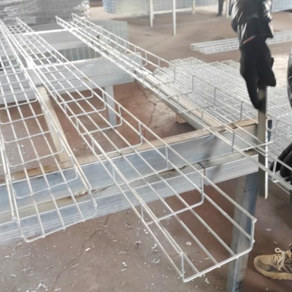 Flat Welding Wire Mesh Cable Tray Stainless Steel 4mm  5mm 6mm Diameter