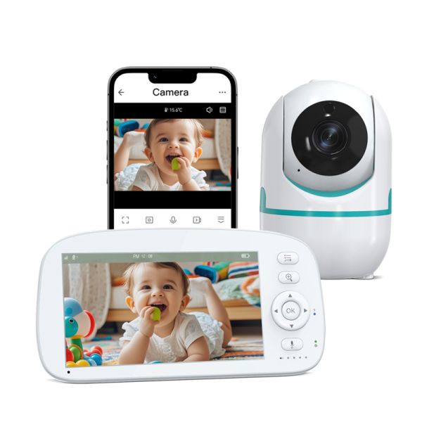 Wi-Fi Baby Monitor with Mobile App Support Eco Mode and 1-Year Warranty for Remote Infant Monitoring