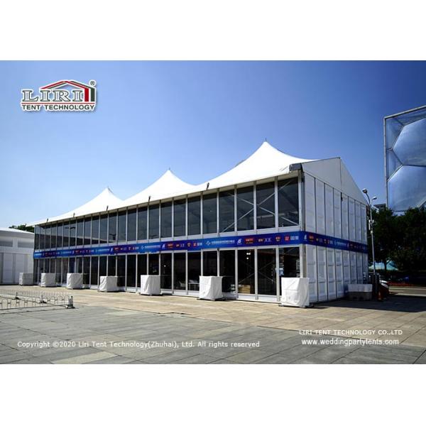 ABS Wall 40m Width Double Decker Tents For VIP Lounge