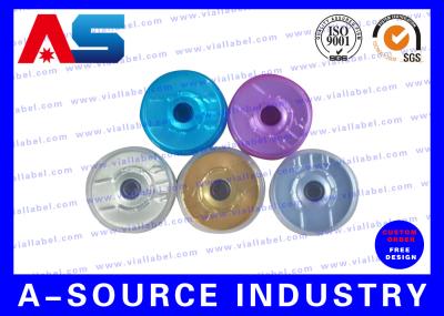 Os fechamentos de garrafa plásticos multicoloridos lançam fora dos tampões para tubos de ensaio de vidro pequenos do soro 11mm, 13mm, 20mm