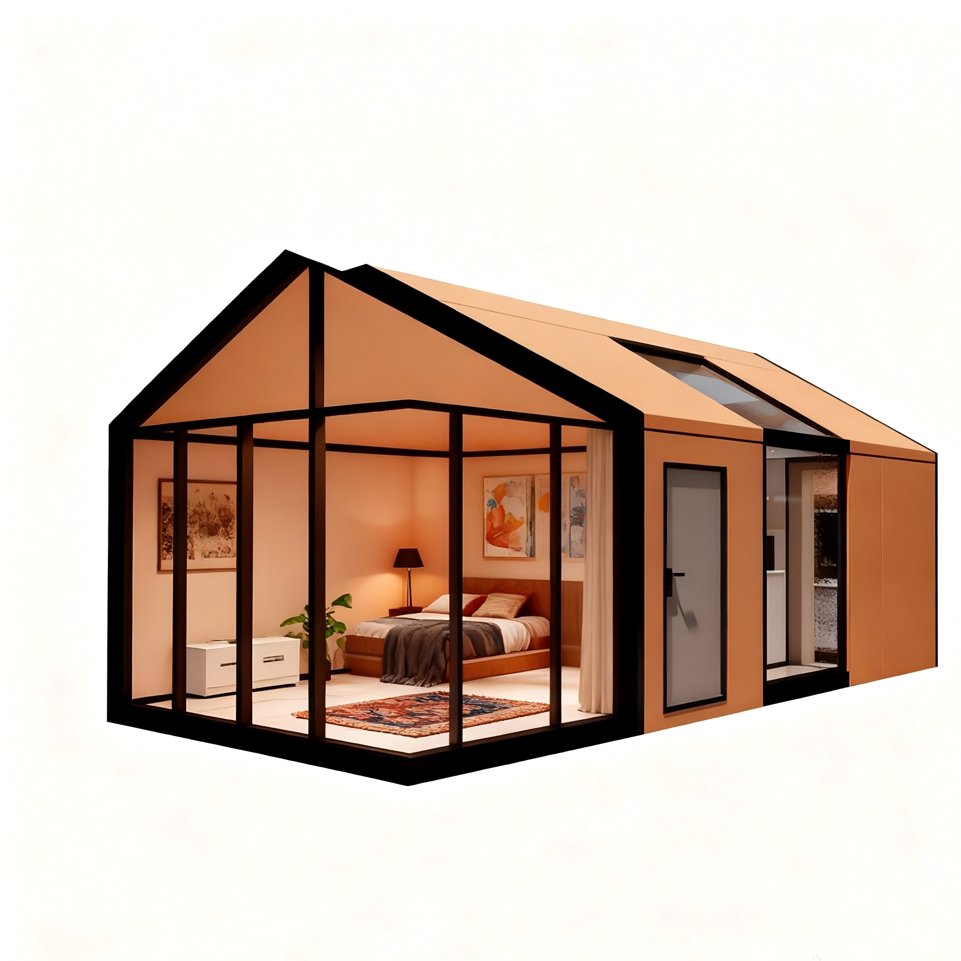 Countryside Eco-Friendly Durable  Triangle Prefabricated Family House