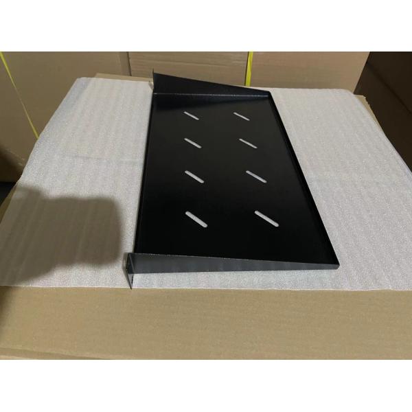 SPCC Cold Rolled Steel 1U Vented Keyboard Tray for Rack Mount Communication Tray