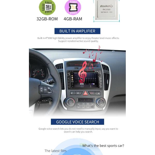 KIA Android Car Radio Player Gps Navigation Capacitive And Multi - Touch Screen