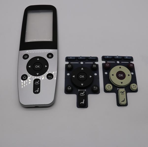 Custom Silicone Rubber Keypad with PC Keycaps and Laser Backlight