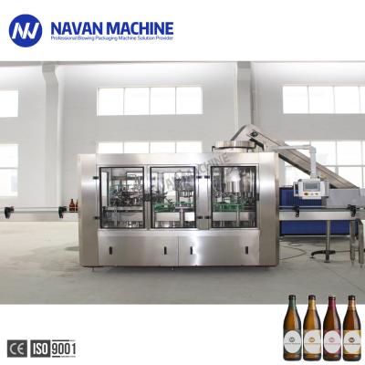 Automatic Glass Bottled Beer Filling Machine  Balanced Pressure Monoblock Filler