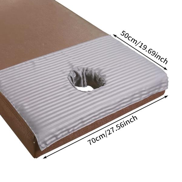 Massage Table Head Cover, Bed Table Cover Sheets with Hole for Salon SPA, Massage Mattress Breathing Spa
