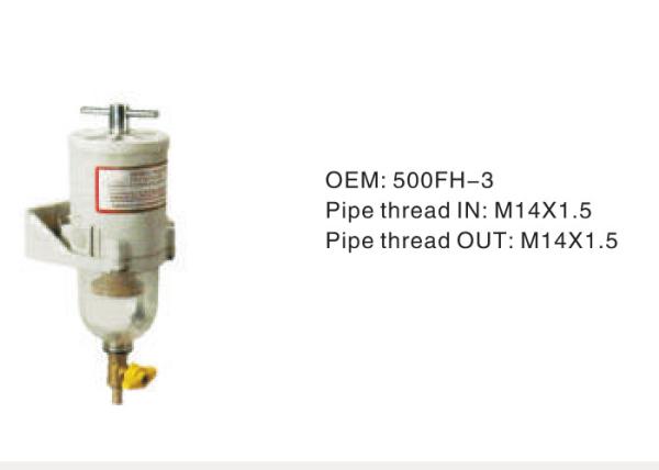 Automative Hydraulic Oil Filter Assembly 500FH-3 Pipe  Thread IN M14×1.5  Pipe  Thread Out M14×1.5
