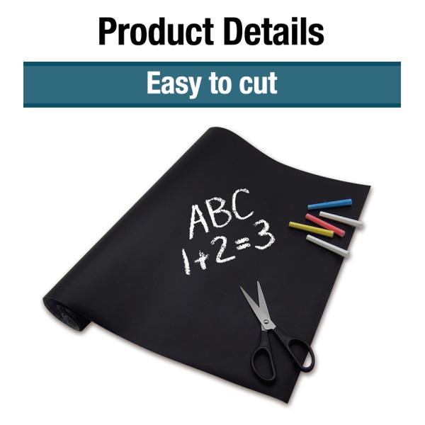 1.2m Removable Self Adhesive Blackboard Sticker Black Board Wall Sticker For Office School