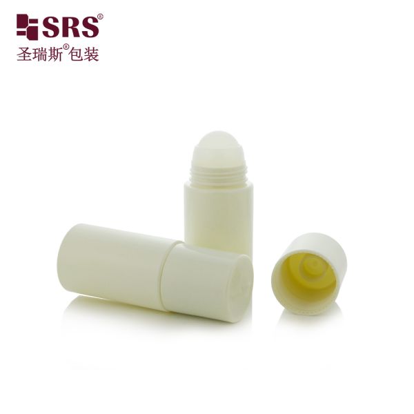 Eco Friendly PET Roll On Bottle 50ml Screw Neck Empty Cosmetic Container For Body Oil Deodorant Eye Serum Packaging