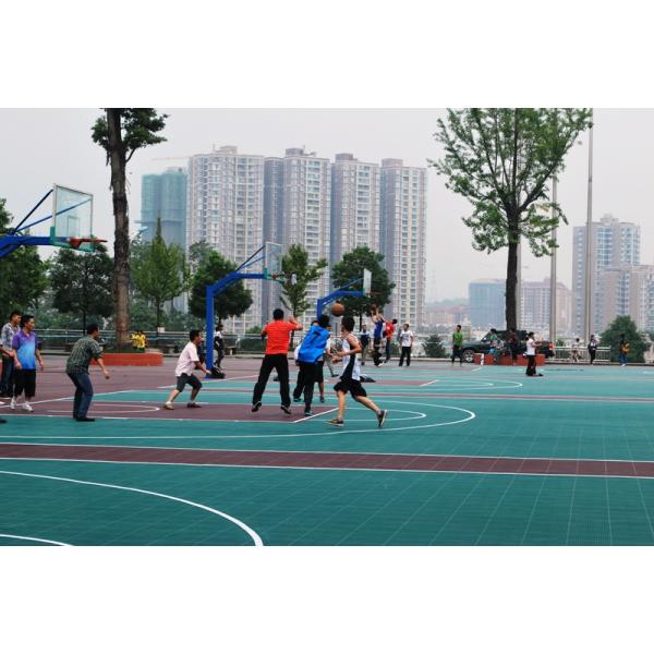 На открытом воздухе съемные PP кроют спорт черепицей справляясь для OEM баскетбольной площадки