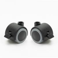 7mm Stem Diameter Black Office Chair Castor Wheels