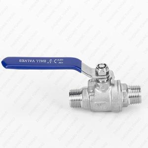 Stainless Steel Double Male Thread Ball Valve 316/304 NPT BSP