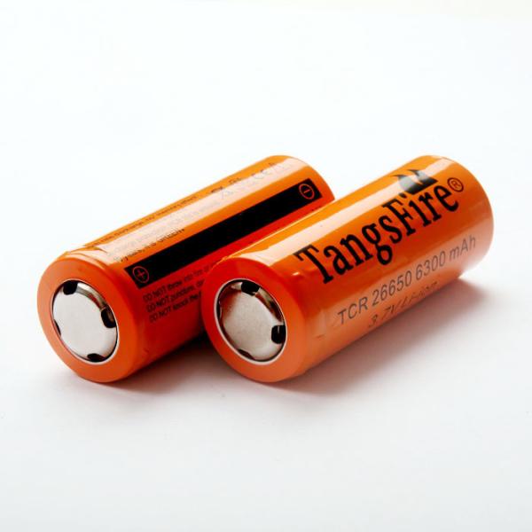 Tangsfire TCR 26650 battery 6300mah 3.7V/26650 6300mAh 3.7V rechargeable Li-ion battery