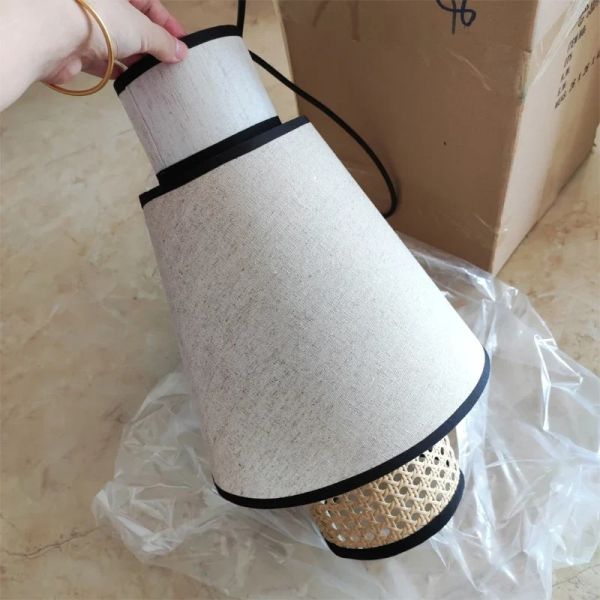 Kitchen Hanging Lights Living Room Decor Home Classical Art Cloth Cover Pendant Lights(WH-WP-146)