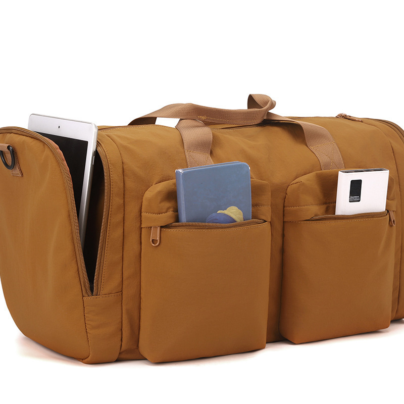 New Waterproof Lightweight Large-Capacity Foldable Travel Bag with Wet and Dry Separation, Shoe Compartment, and Gym Bag