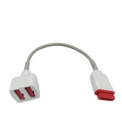 Adult Ear Clip Type IBP Cable 11 Pin 1m Compatible GE Marquette
