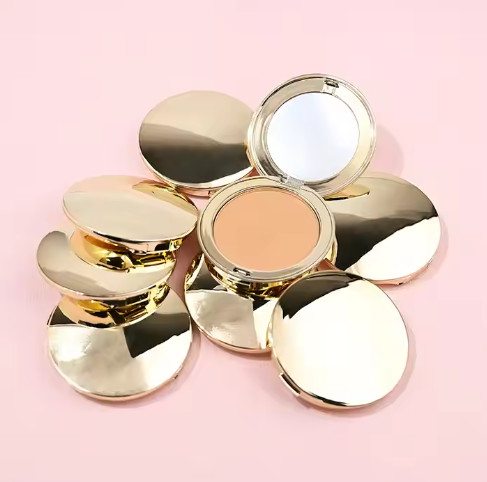Poudre compacte de maquillage avec logo privé, cosmétiques personnalisés, marque de distributeur