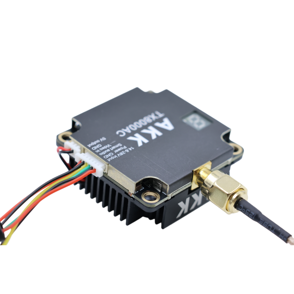TX8000AC Video Signal Transmitter AKK VTX FPV 5.8GHz RF 8W 96CH With Rapid Cooling