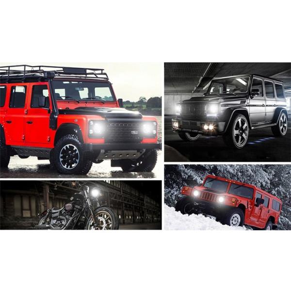 Angel Eyes Halo Car Lights IP 68 6500K-7000K Halo Jeep Headlight Work Light