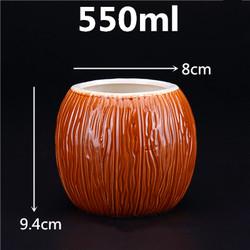Creative Ceramic Tiki Mugs Hawaiian Cocktail Mug  Porcelain Beer Wine Mug Drinkware