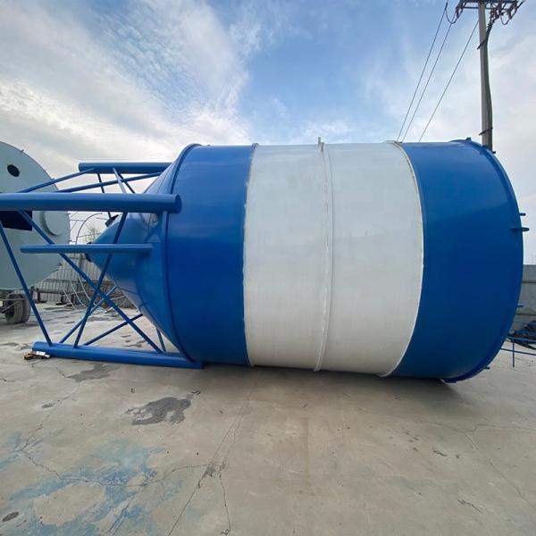 100 tonnes de réservoir de stockage de ciment 80 tonnes d'usine de béton Silo blanc bleu