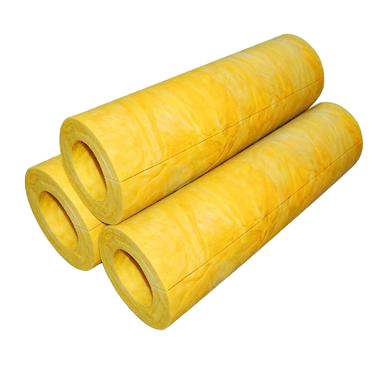 High Temperature Insulation Glass Wool Pipe Section With FSK Facing Industrial