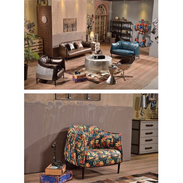 Nidea #8935 Luxurious Simple and Modern Office Sofa with Coffee Table Set for Reception Meeting & Negotiation Areas