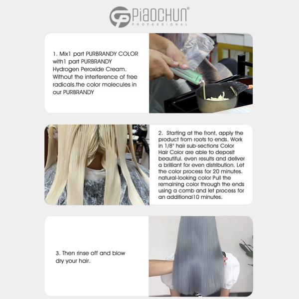 PIAOCHUN Hair Color Dye – Pro-Grade Cream, 8-Level Vibrancy, Damage-Free Coloring for Salons