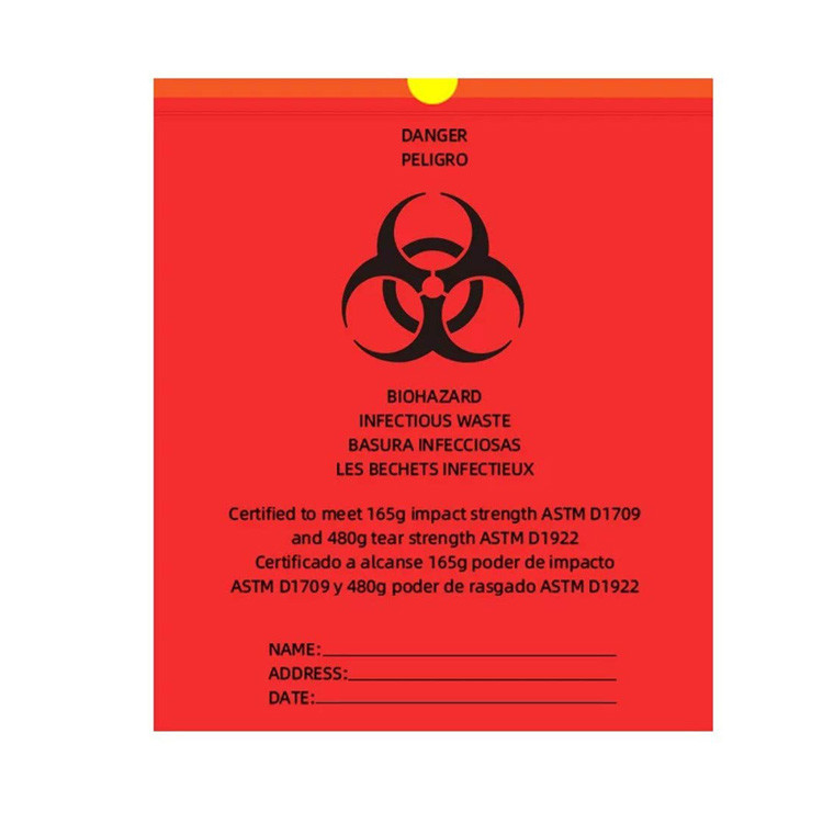 20-30 сумки уничтожения отбросов Biohazard галлона, отход 3.2mil могут вкладыши