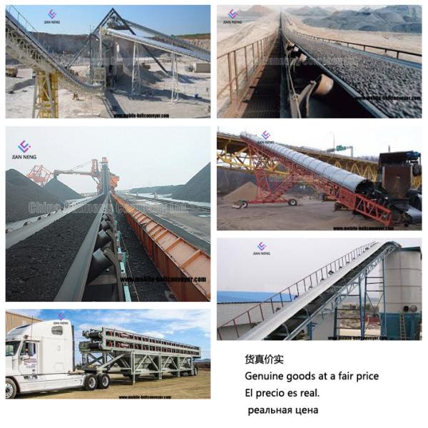High Incline Truck Loading Unloading Conveyor , Mining Metallurgy Coal Industry Truck Loading Belt