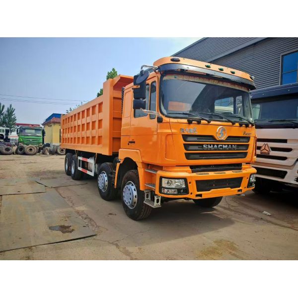 Used SHACMAN dump truck, front four and rear eight wheels