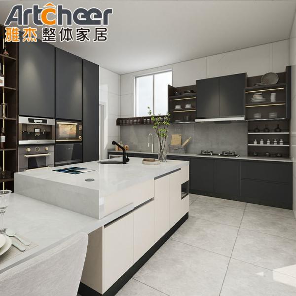 Furniture Design Sets Sample Island Modular Kitchen Cabinets With Solid Wood Door Panel