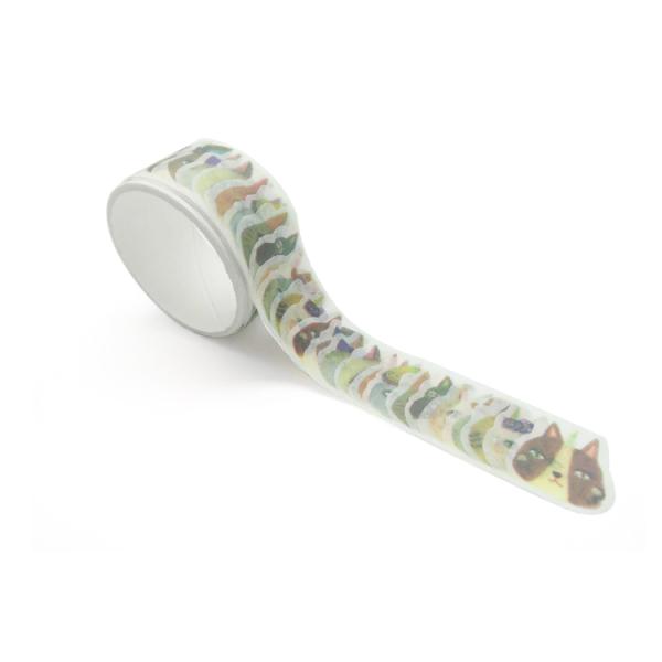 лента стикера Washi красочного кота 30mm бумажная изготовленная на заказ