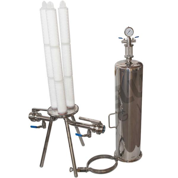 Gas Purification and Sterilization Stainless Steel Cartridge Filter Housing for Hotels