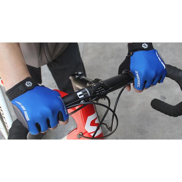 Half Finger Waterproof MTB Gloves , Mens / Womens Waterproof Cycling Gloves
