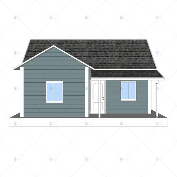 Heya-2B03-B China 2 room sandwich panel house ready made prefab building supplier