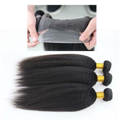 Fechamento reto perverso autêntico do Frontal do laço do cabelo humano do Virgin de 100 Peruvian