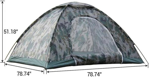 Camouflage Tent, Hiking Camping Full Coverage Tent for Outdoor Accessories, Camouflage Hiking Camping Fishing Tent