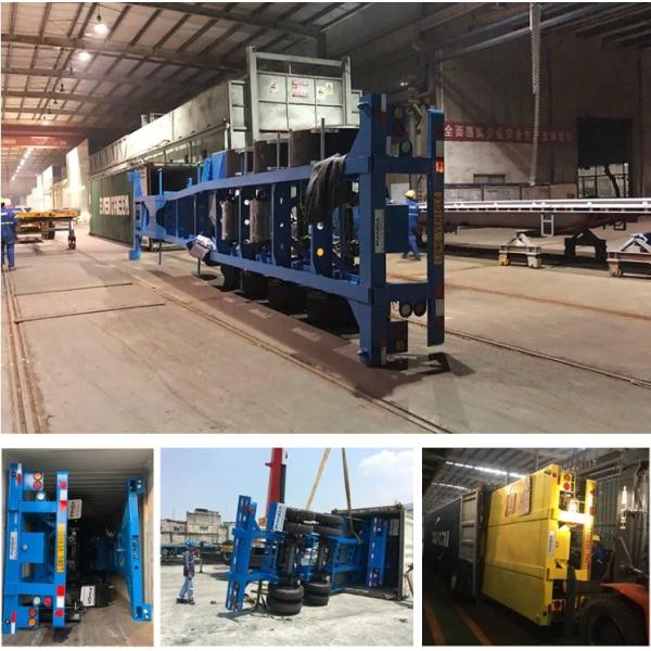 Тяжелый контейнер с скелетом полуприцеп для перевозки грузов в больших масштабах