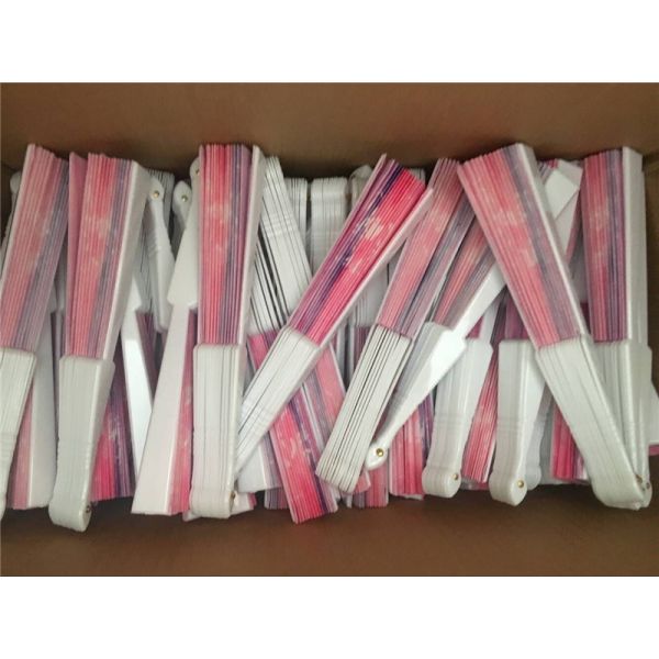 Custom Advertising Promotional Type Plastic Hand Fan Cheap Plastic PP Hand Fan