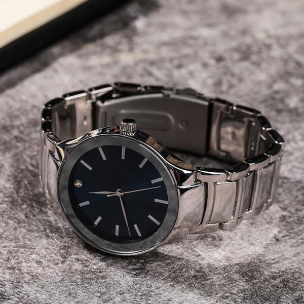 Waterproof OEM Stainless Steel Analog Watch 22cm Strap Japanese Movement Quartz