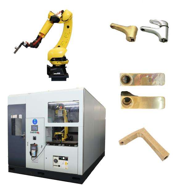 Automated Robotic Polishing System For Integrated Aluminum Pressed Rear Body Auto Components Grinding